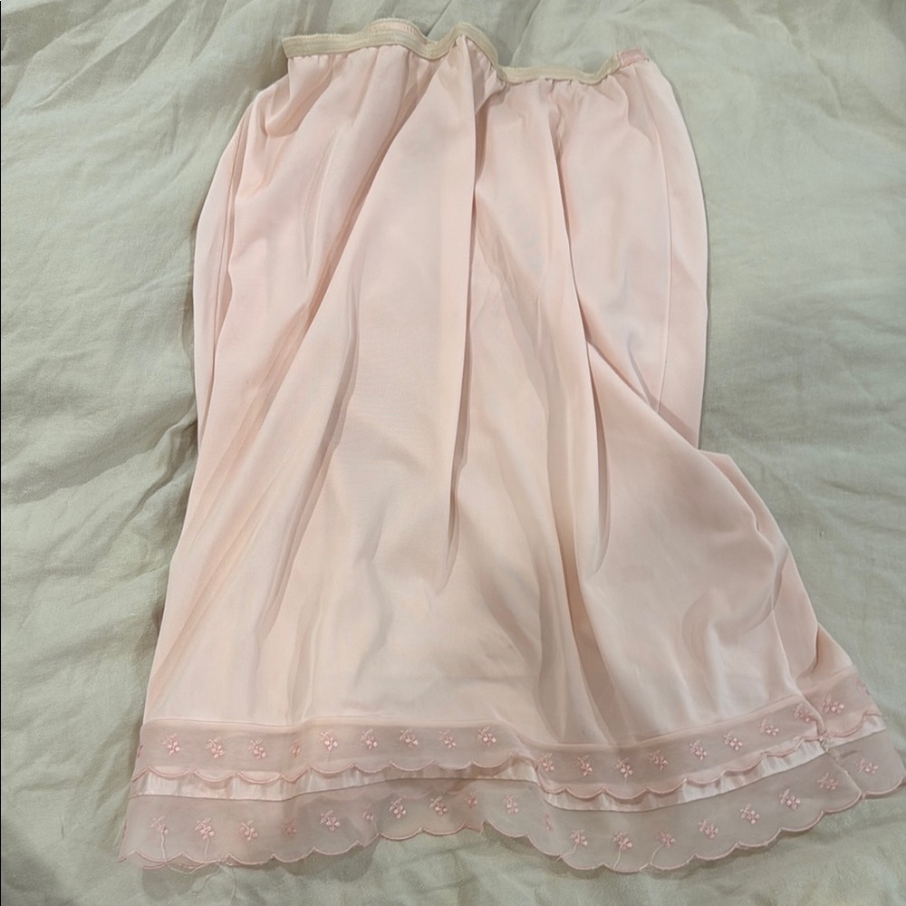 Vintage Pink Midi Skirt